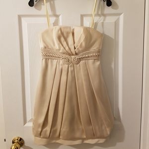 BCBG cream dress